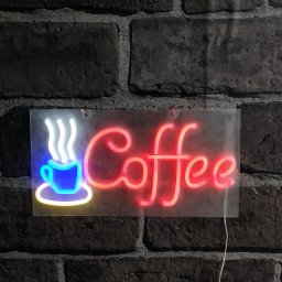 LED reklamný nápis - Coffee