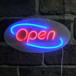 LED svetelná reklama nápis - OPEN