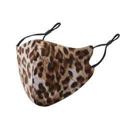 Dámske rúško na tvár (100 % polyester) - vzor Leopard