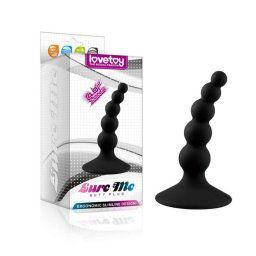 Lure Me Beaded Anal Plug Black