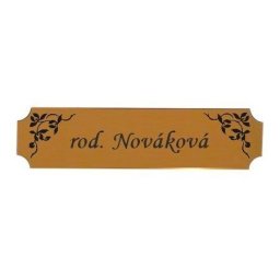 Menovka na dvere typ 4