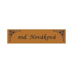 Menovka na dvere typ 7