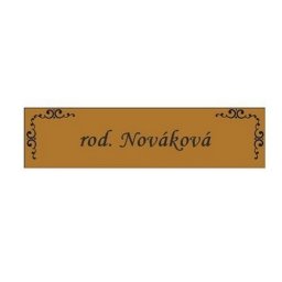 Menovka na dvere typ 8