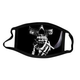 Ochranné rúško na tvár 100% polyester - Smoking skull