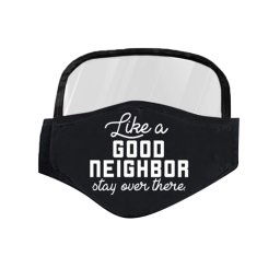 Rúško s ochranným štítom na oči - Good neighbor