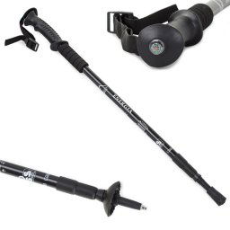 Trekové teleskopické palice K Nordic Walking 2 ks Čierna