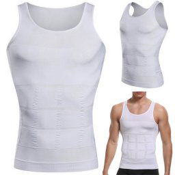 Slim N Lift pánsky zoštíhľujúci nátelník biely M - bílá