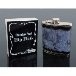 Nerezová ploskačka 210 ml Jeans