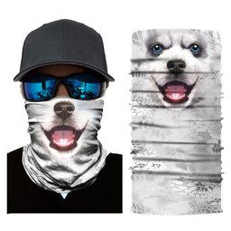 Husky pes - Šatka multifunkčná na tvár či hlavu