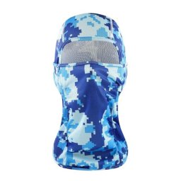 Maskáčové ninja kukly na ochranu tváre UNISEX - farba modrá