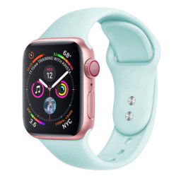 BStrap Soft Silicone remienok na Apple Watch 42/44/45mm, Gemstone Green (SAP008C12)