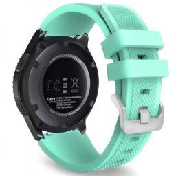 BStrap Silicone Sport remienok na Samsung Gear S3, teal (SSG006C20)