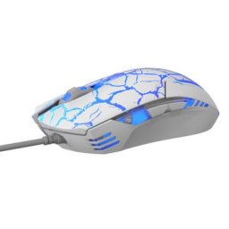 E-Blue Myš Cobra, 2500DPI, optická, 6tl., 1 koliesko, drôtová, bielo-modrá, herná EMS624WHCA-IU