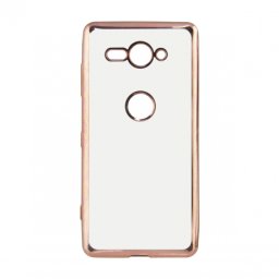 Gumené púzdro Metalic Slim pre Sony Xperia XZ2 ružové