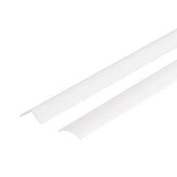 LED Solution Difúzor pre rohový profil R5 Vyberte variantu a dĺžku: Guľatý opálový difúzor 1m 09113