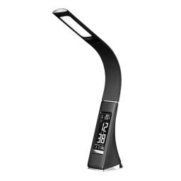 Solight LED stolová lampa 6W s displejom čierna WO46-B