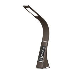 Solight LED stolová lampa 6W s displejom hnedá WO46-H