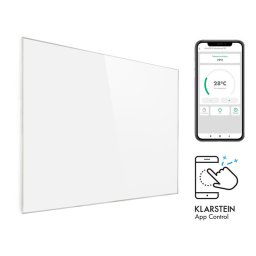 Klarstein Wonderwall 1200 Smart, infračervený ohrievač, 100 x 120 cm, 1200 W, týždenný časovač, IP24, biely