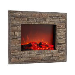 Klarstein Alpbach Snow, elektrický krb, 1800 W, 2 úrovne ohrevu, 65 cm, kamenný vzhľad