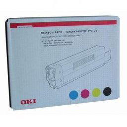 Oki Toner OKI C5100, 5200, 5300, 5400, čierna / modrá / červená / žltá, 42403002, O - originál