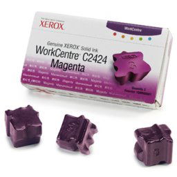 Xerox (Tektronix) Tuhý atrament Xerox WorkCentre C2424 Malibu, magenta, 108R00661, 3400s, 3 ks, O - originál