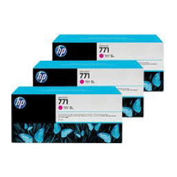 HP Atramentová cartridge HP 3-Pack, Designjet Z6200, CR252A, No. 771, 3x775ml, O - originál