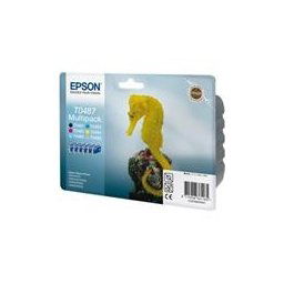 Epson Atramentová cartridge Epson RX500, RX600, R200, R300, C13T048C40, čierna / modrá / jún