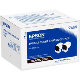 Toner Epson 0751, C13S050751 - originálny (2x Čierny)