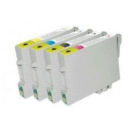 Tonery Náplně Cartridge Epson T1295, sada čierne + 3 farieb kompatibilné s čipom