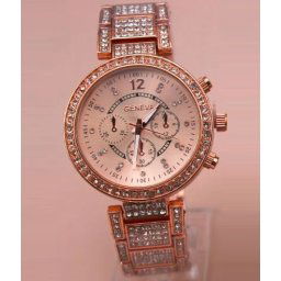 Dámske vykladané hodinky Luxury - zlaté Rose Gold