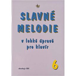 Slavné melodie v lahkej uprave pre klavír 6.diel+CD
