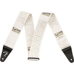 Pás na gitaru Woodstock Strap White