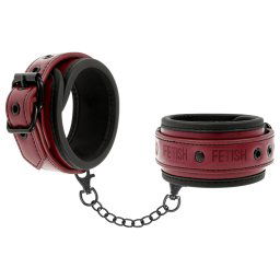 FETISH SUBMISSIVE DARK ROOM HANDCUFFS VEGAN LEATHER