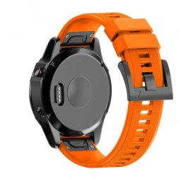 BStrap Silicone Acton remienok na Garmin Fenix 5x / 5x Plus / 6x / 6x Pro / 7x / 8 51mm, orange (SGA004C01)