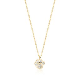 Olivie Strieborný náhrdelník LABKA GOLD 2408