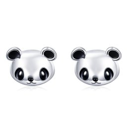 Olivie Strieborné náušnice PANDA 3384