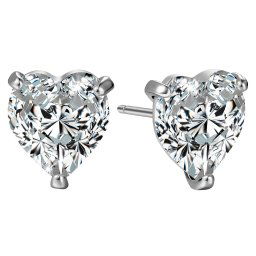 Olivie VEĽKÉ SRDCE SWAROVSKI strieborné náušnice 3512