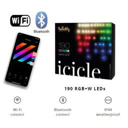 LED cencúle - Twinkly Icicle 190 ks - TWI190SPP-TEU