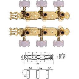 Ladiaca mechanika CMH0351GD na klasickú gitaru Dr.Parts