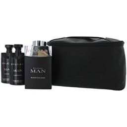 Bvlgari Man Black Cologne SET: Toaletná voda 100ml + Balzám po holení 75ml + Sprchovací gél 75ml + Kozmetická taška