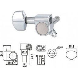 Ladiaca mechanika EMH7002-CR-R6 na elektrickú gitaru Dr.Parts