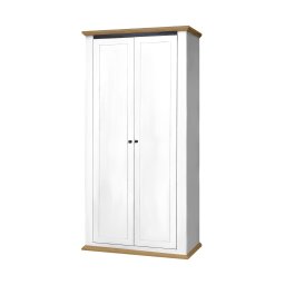 Kondela Kombinovaná skriňa MZ2, biela/dub grand, LEON