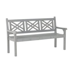 Kondela Záhradná lavička, 150cm, masív, sivý, FABLA