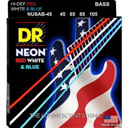 Struny na elektrickú basgitaru 45-105 Neon-USA DR.Strings