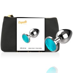 COQUETTE ANAL PLUG METAL BLUE S