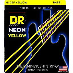 Struny na elektrickú basgitaru 45-105 Neon-Yellow DR.Strings