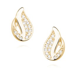 Olivie Strieborné náušnice GOLD 5059