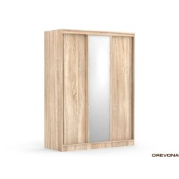 Drevona, Skriňa, 150cm, kombinovaná, viac farieb, zrkadlo, REA ATLANTA 2