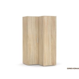 Drevona, Skriňa rohová, 110cm, kombinovaná, viac farieb, REA VENEZIA 5