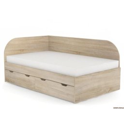 Drevona, Posteľ, 120x200, Ľavá, viac farieb, REA GARY 120